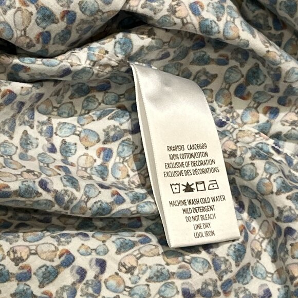 ROBERT GRAHAM Men's Short Sleeved Shirt Size 3XL Sunglasses Vacation 100% Cotton - Picture 11 of 12